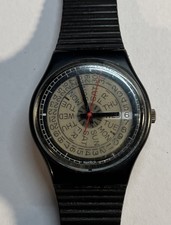 1988 Vintage Swatch Watch Tickertape GB713 Great Cond