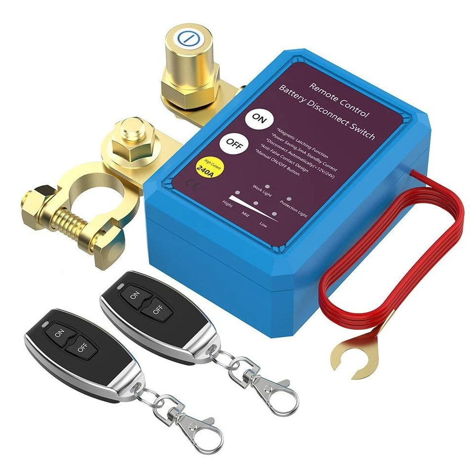 12V 240A Car Battery Disconnect Switch Automatic Cut Off Wireless Remote Control - Image 2 of 4