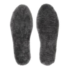 Men's Sheepskin Wool Insoles Warm Thick Fleece Inserts for Boots EU44/US11