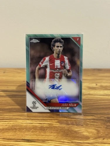2021-22 Topps Chrome UCL Joao Felix Auto - 081/199 - Athletico Madrid