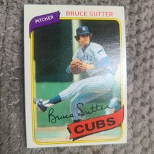 Bruce Sutter 1980 Topps #17 Chicago Cubs HOF 