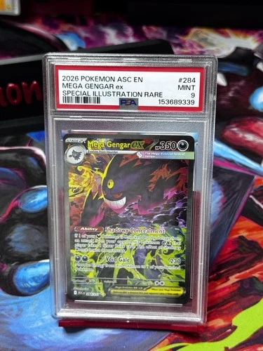2026 POKEMON ASCENDED HEROES SPECIAL ILLUSTRATION RARE MEGA GENGAR EX PSA 9