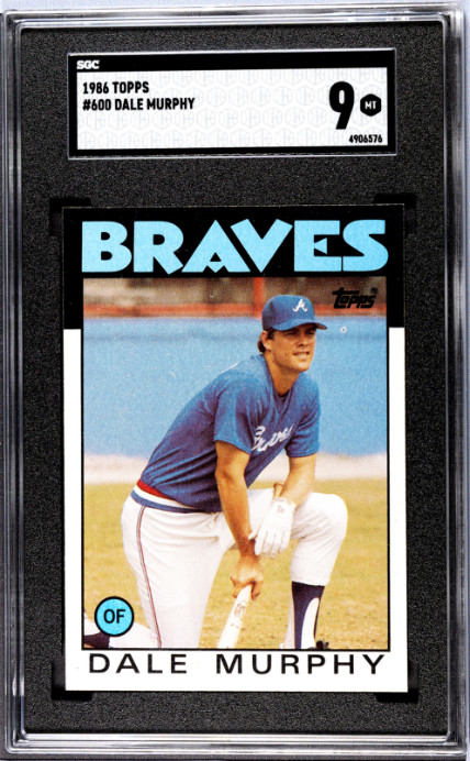 Dale Murphy 1986 Topps #600 SGC 9