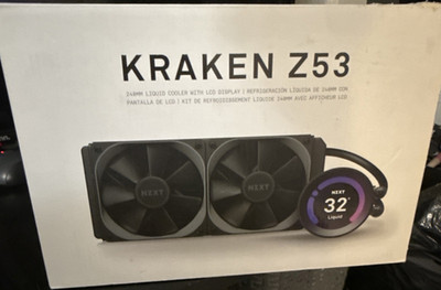 NZXT Kraken Z53 Liquid CPU Cooler 240mm LCD Display Black Multicolor Fan