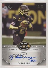 2015 Leaf US Army All-American Bowl Silver 7/50 TJ Rahming #BA-TR1 Auto 0e3