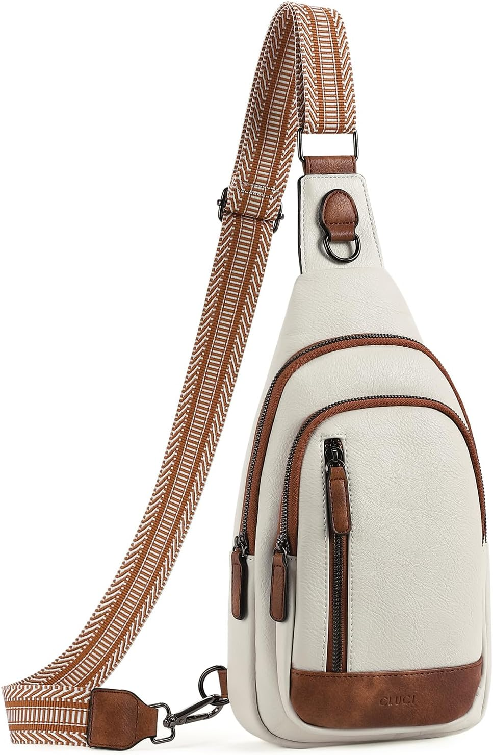 Crossbody Bags for Women Men,Leather Sling Bag Cross Body Backpack for Woman Gif-image