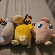 Pokemon Jigglypuff, Psyduck, Dratini Jazwares Nintendo Plush Stuffed Animal 7"  