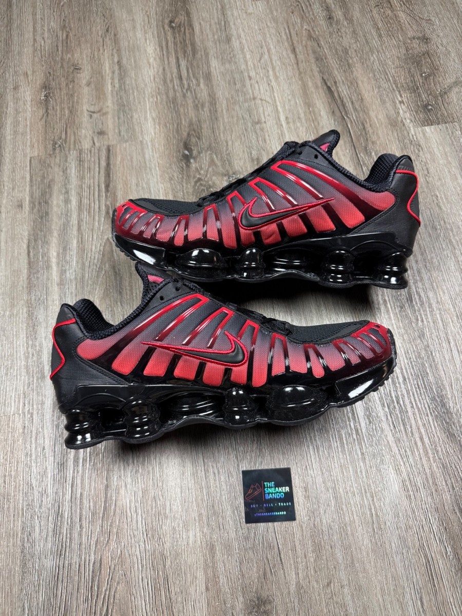 Size 13 - Nike Shox TL Black University Red Gradient for sale