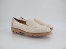 Vionic Shoes Kensley Women 9.5 Wide Ivory Patent Leather Comfort Loafer Chunky