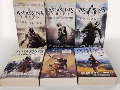 LOT OF 6 ASSASSIN'S CREED PAPERBACK BOOKS BY OLIVER BOWDEN & GORDON DOHERTY