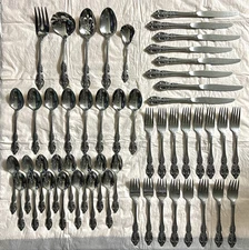 Lot of 52Pcs. SSS Oneida Renoir-Pembrooke Stainless Flatware Set || (A)