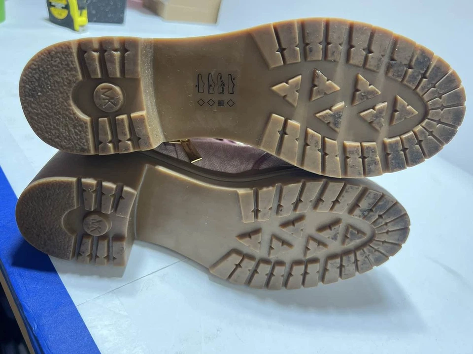 Michael Kors Pink Logo Combat Boots Women's - Image 4 of 4