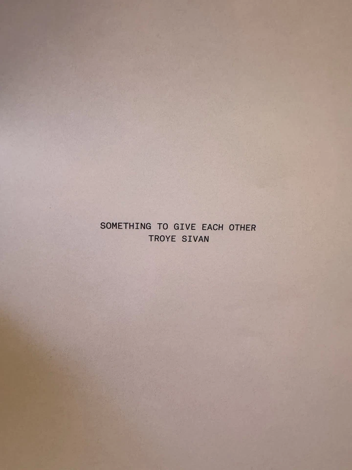 TROYE SIVAN Something to Give Each Other HONEY FILLED LIQUID Vinyl LP New - Imagem 2 de 4