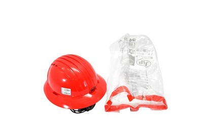 JSP Full Brim Vented Hard Hat Red Adjustable 3D Harness AJQ170-000-604 Helmet