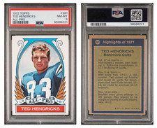 1972 Topps Ted Hendricks #281 PSA 8 NM MT