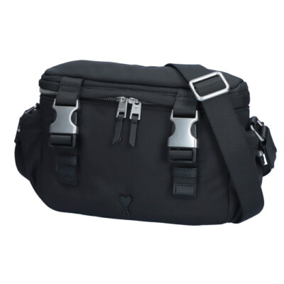 AMI ワンユー ショルダーバッグ AMI PARIS Shoulder Bag Crossbody Purse Black ULL183 AW0021 F
