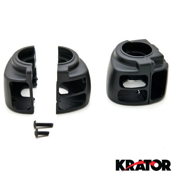 HARLEY DAVIDSON BLACK SWITCH HOUSING KIT Sportster Dyna Softail V-Rod (96-12) - Image 2 of 3