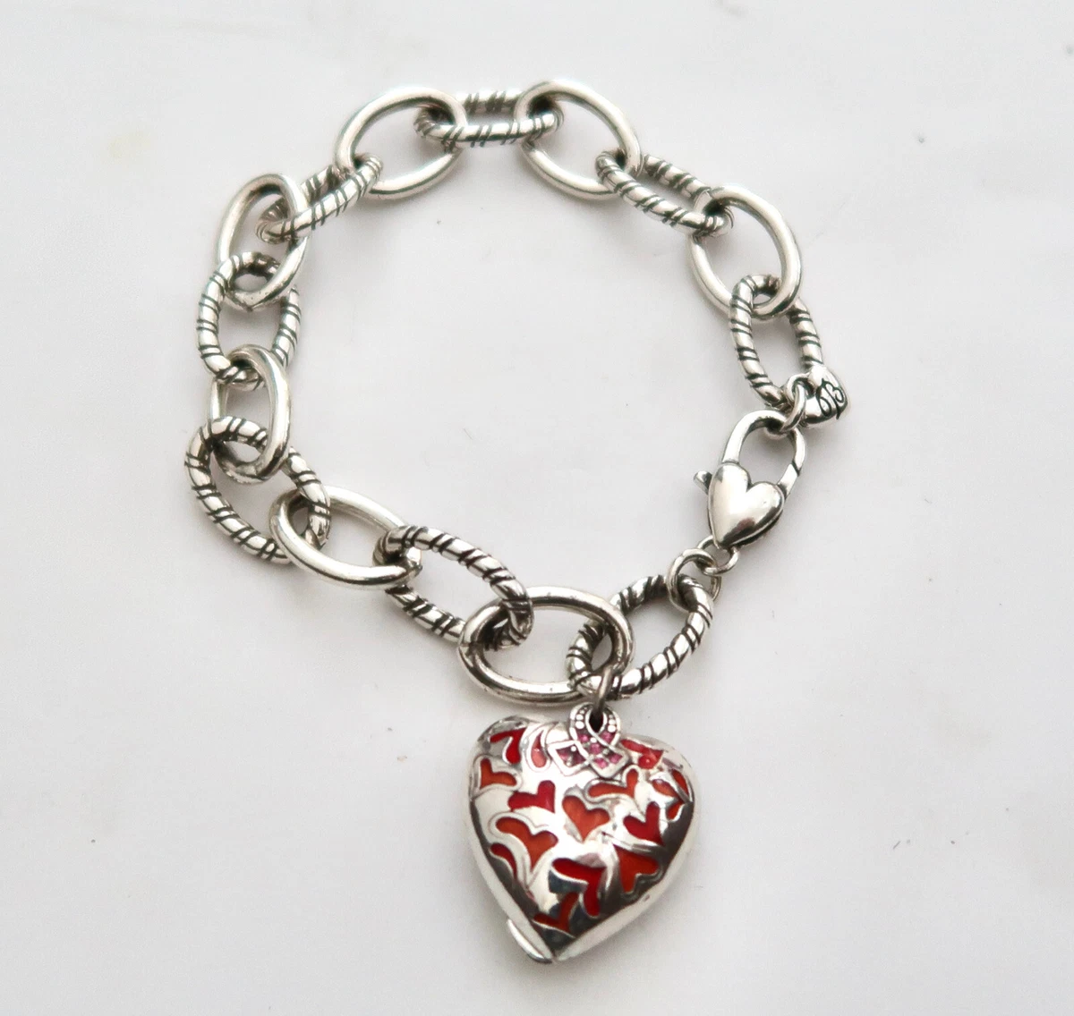 Brighton One Heart Charm Bracelet