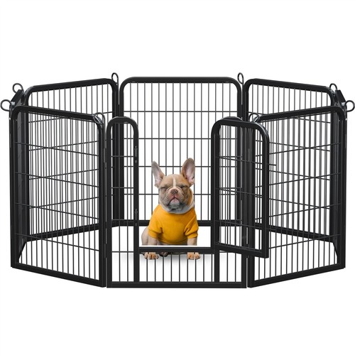 Metal Dog Playpen Foldable Pet Fence Exercise Pen for Puppy/Rabbit/Small Animal - Picture 11 of 34