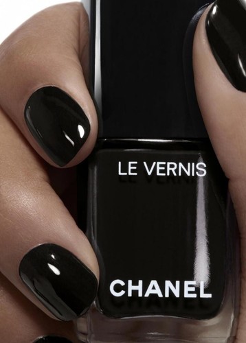 CHANEL LE VERNIS LONGWEAR NAIL POLISH # 713 PURE BLACK