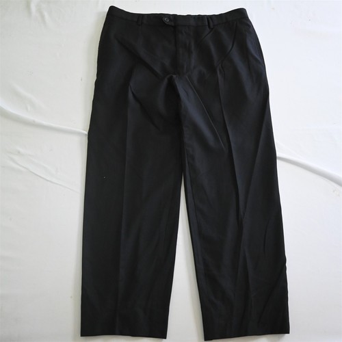Joseph Abboud 46R 38x30 Black Herringbone 100% Wool USA Made Mens Suit - Picture 8 of 12