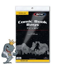 BCW Golden Comic Bags 100ct Pack FREE SHIP