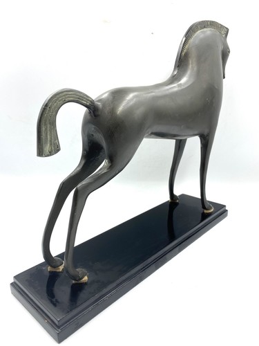 Rare Etruscan Horse Sculpture in the Manner of Boris Lovet-Lorski Cast Bronze - Picture 5 of 9