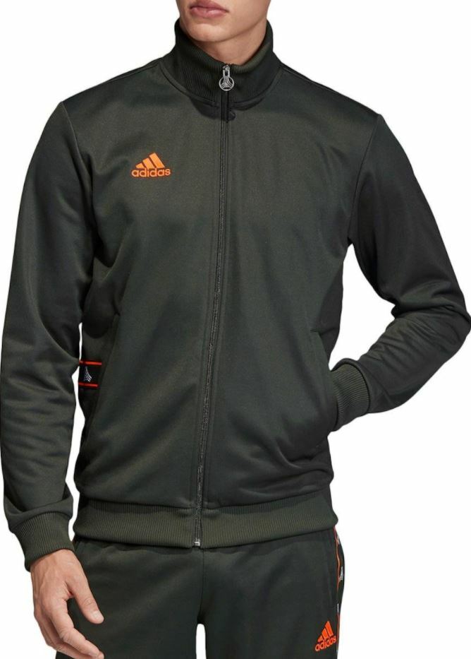 NEW ADIDAS MEN'S TANGO HEAVY CLUB TAPE LABEL TRACK JACKET ~ SIZE