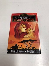 Vintage Disney Lion King 2 Pin Blockbuster Video DVD Promo Ad Pinback Z
