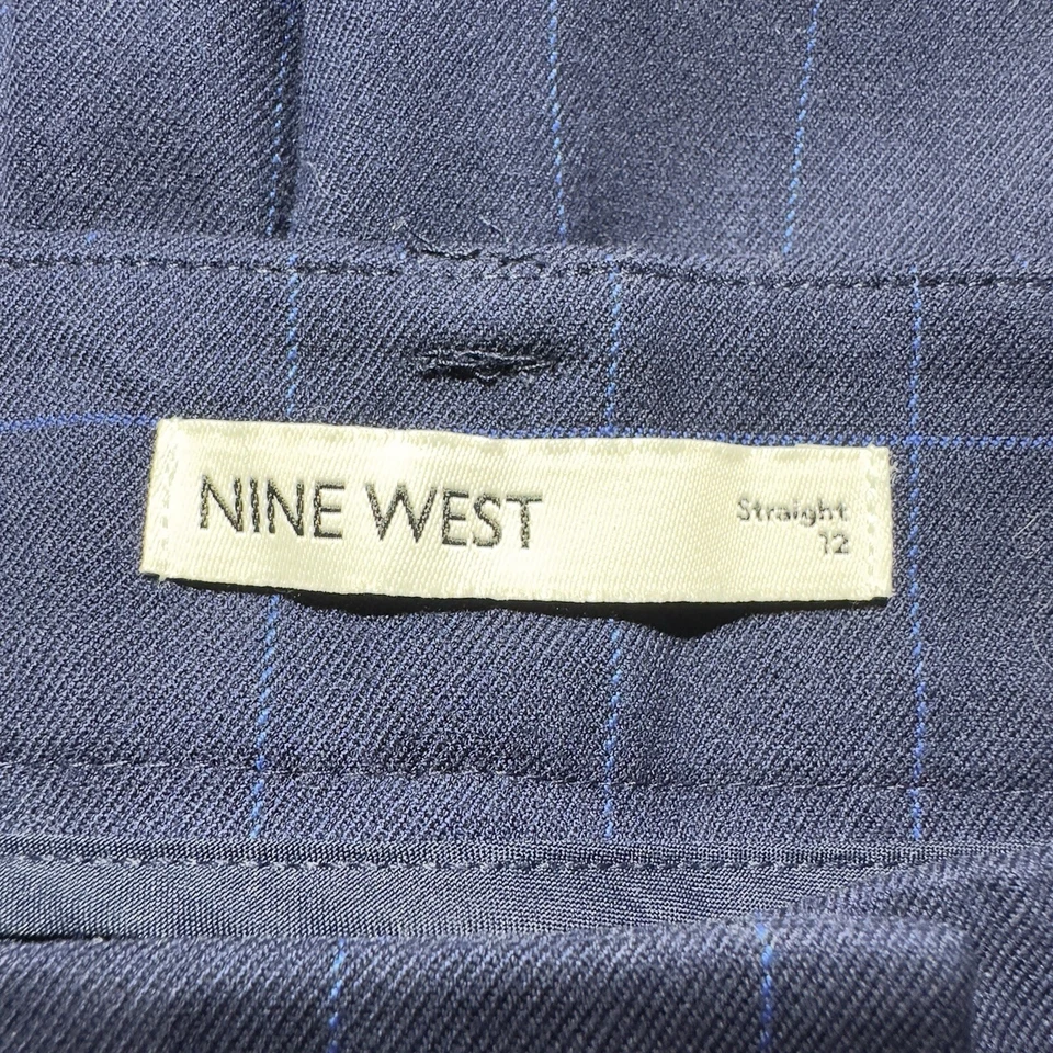 Nine West синий блок карьера платье брюки женский размер 12 прямые штанины брюки - Изображение 3 из 4