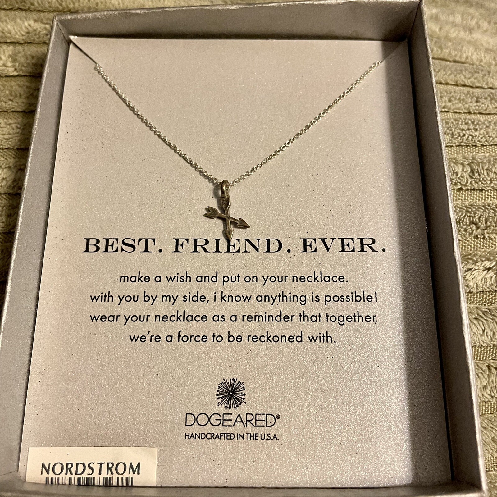 NEW Dogeared Sterling Silver “Best. Friend. Ever.” Boxed 18” Necklace eBay