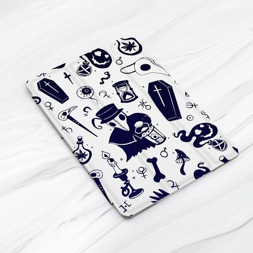 Medieval Plague Doctor Horror Case For iPad 10.2 Air 3 4 5 Pro 9.7 11 12.9 Mini - Picture 3 of 6