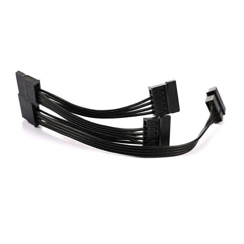 DIY Power Molex 4pin Hard Drive Supply Splitter Cable. IDE 1 to 5 SATA 15Pin - Picture 8 of 9