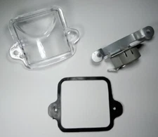 LICENSE PLATE LIGHT ASSEMBLY LENS SEAL & BULBHOLDER VOLKSWAGEN T1 BUG 1964-1979