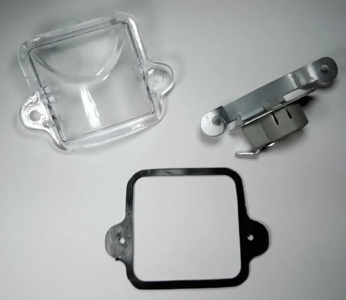 LICENSE PLATE LIGHT ASSEMBLY LENS SEAL & BULBHOLDER VOLKSWAGEN T1 BUG 1964-1979 - Picture 1 of 4