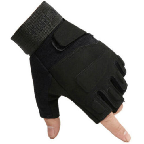 Outdoor Tactical Gloves Sport Gloves Half Finger Military Men  Fingerless Gloves - Picture 1 of 15