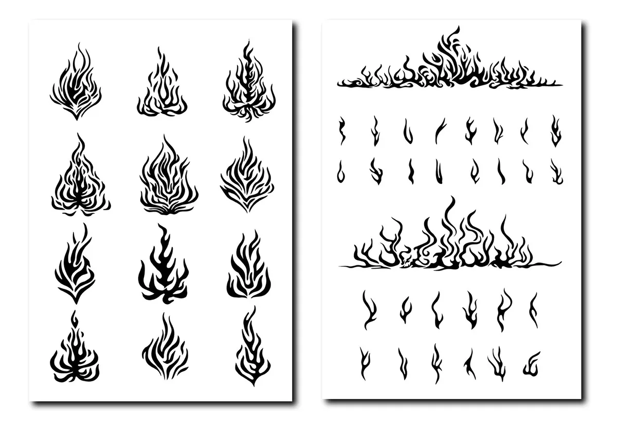 Cartoon Fire Or Flame Icon. Fire Drawn In One Stroke Or Line Pattern. Funny  Flat Vector Flames Icon. Drawing Burn, Bonfire, Campfire Banner. Flame  Tattoo Tribal Logo. Burns Sign. Royalty Free SVG,