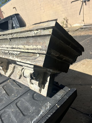 c1870 victorian window header pediment Italianate beefy 57” L x 11”d x ...