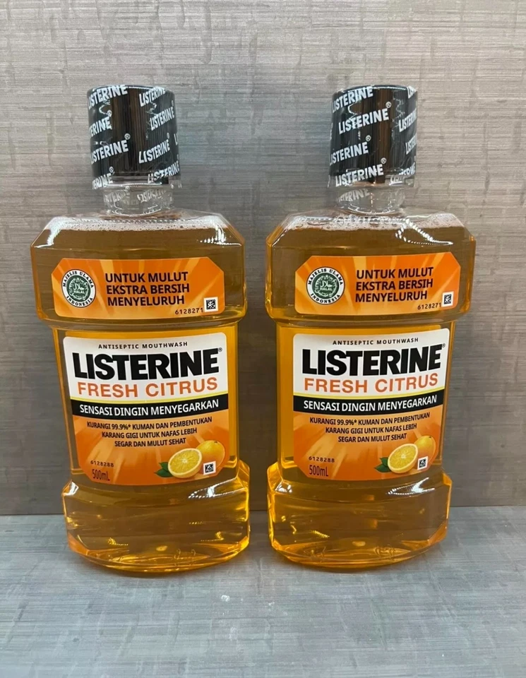 Listerine Ultraclean Fresh Citrus Mouthwash 500mL Pack Of 2  Ships Next Day - Image 2 of 3