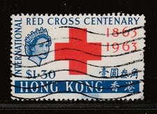 1963 HONG KONG $1.30 Red Cross SG 215