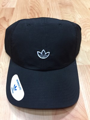 adidas Originals Womens Relaxed  Strapback Hat Cap Black Trefoil OSFW Women Adidas Trefoil OSFW Strapback Adjustable Hat Cap Golf  main image 2