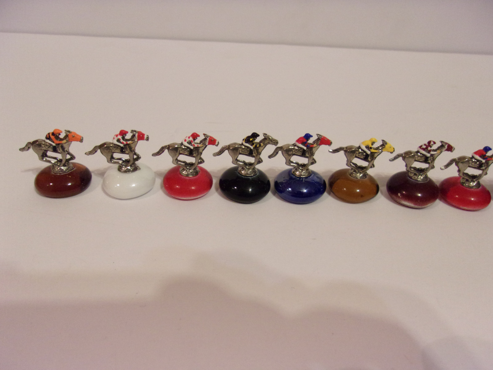 13 TRIPLE CROWN WINNERS MINIATURE FIGURINE HORSE RACING SET JUSTIFY SECRETARIAT