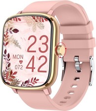 Reloj Inteligente Bluetooth De Mujer Para iPhone Apple y Samsung Android Rosa