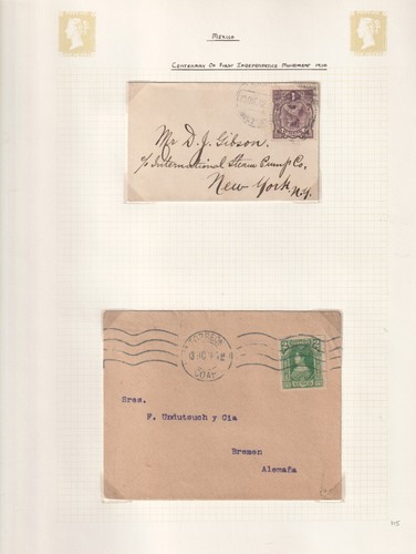 MEXICO +/- 1910 COLLECTION WITH STAMPS AND COVERS 20 SCANS - 1548 - Imagen 15 de 20