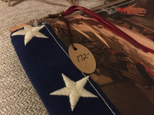 NWT $172 TOTEM SALVAGED Flag cowgirl clutch makeup bag boho western vintage - Picture 6 of 9