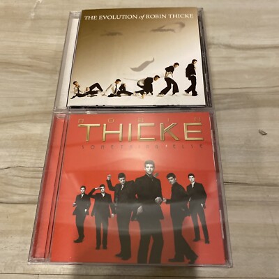 ROBIN THICKE 2 CD LOT The Evolution Of Robin Thicke & Something Else NEW CLUB