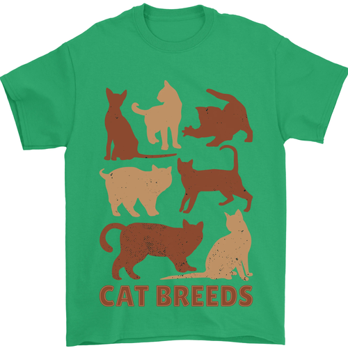 Gato Razas Camiseta Hombre 100% Algodón - Imagen 7 de 12