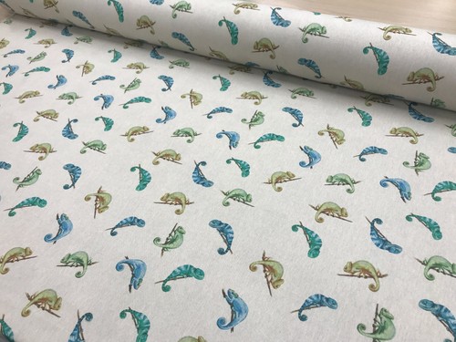 PRINTED COTTON RICH LINEN LOOK FABRIC TROPICAL ANIMALS CRAFT CURTAIN CUSHION - Picture 26 of 28