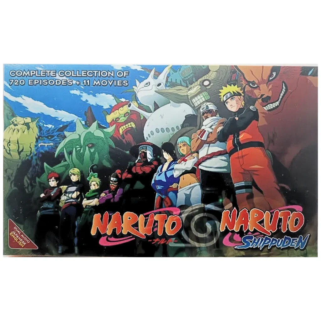 Naruto Shippuden Collection 720 Ep + 11 Movies - English Dub - US