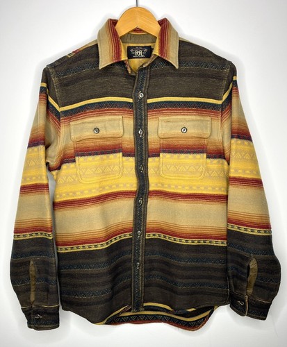 $595 RRL Ralph Lauren Small Matlock Over Shirt Polo Work Southwestern XS Desert - Picture 7 of 13